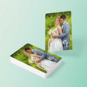 Forever Custom Wedding Photo Poker Cards