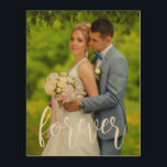 Forever Custom Wedding Photo Wood Wall Art<br><div class="desc">Celebrate forever with your custom wedding photo. Photo template via Pixabay licensed under CC0 and must be replaced with your own photo</div>