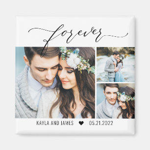 Forever Editable Color Save The Date Photo Magnet