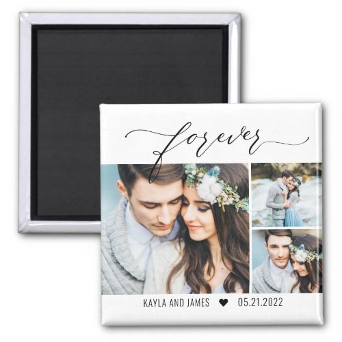 Forever Editable Color Save The Date Photo Magnet