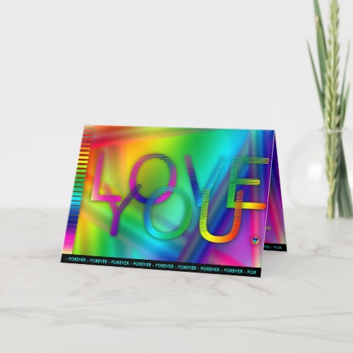 Forever  Electric I Love you Greeting Card