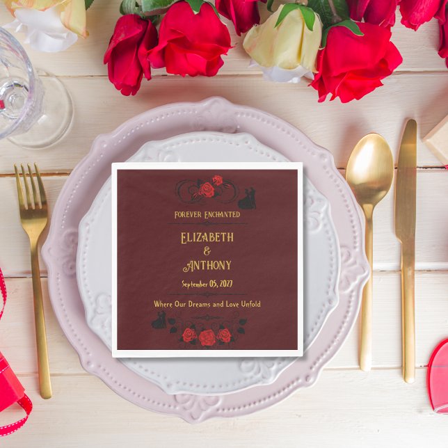 Forever Enchanted Wedding Napkins (Creator Uploaded)