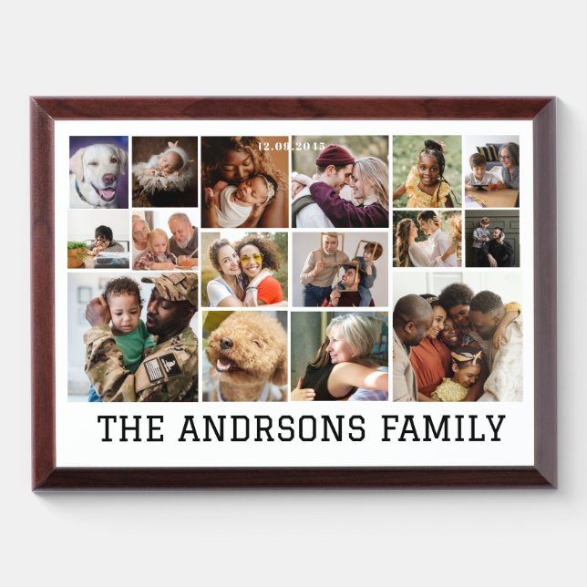 Forever Family Memories Personalized Plaque (Horizontal)