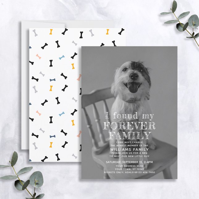 Forever Family Pet Adoption Photo Announcement (Creator Uploaded)