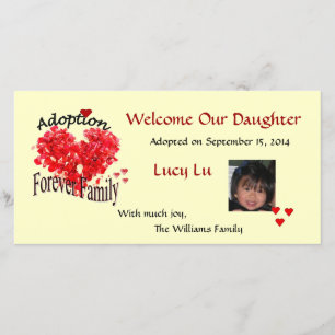 Forever Family Photo Adoption Announcement