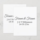Forever & forever add couple name date love thanks (Front/Back)