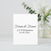 Forever & forever add couple name date love thanks (Standing Front)