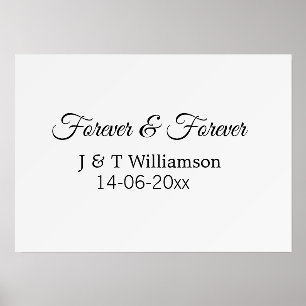 Forever & forever add couple name date love thanks holder