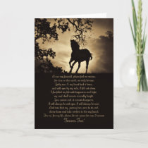 Forever Free Horse Sympathy Card
