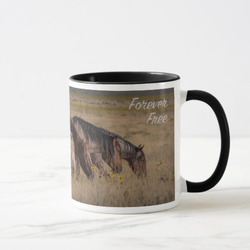 Forever Free Wild Mustang Stallions Mug