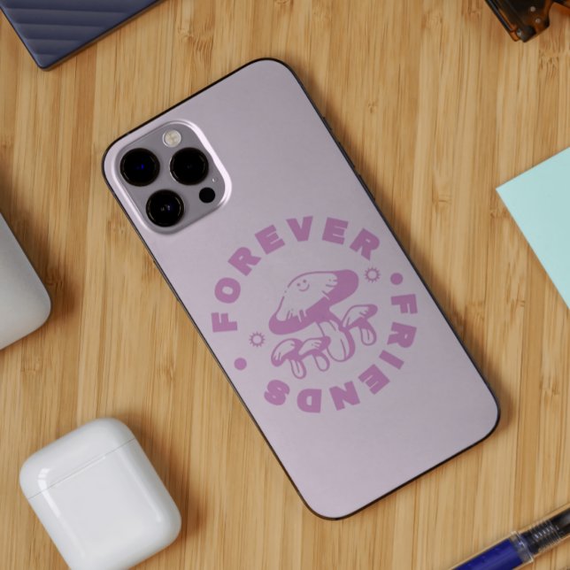 Forever Friends Cute Pink Mushroom Case-Mate iPhone Case (Creator Uploaded)