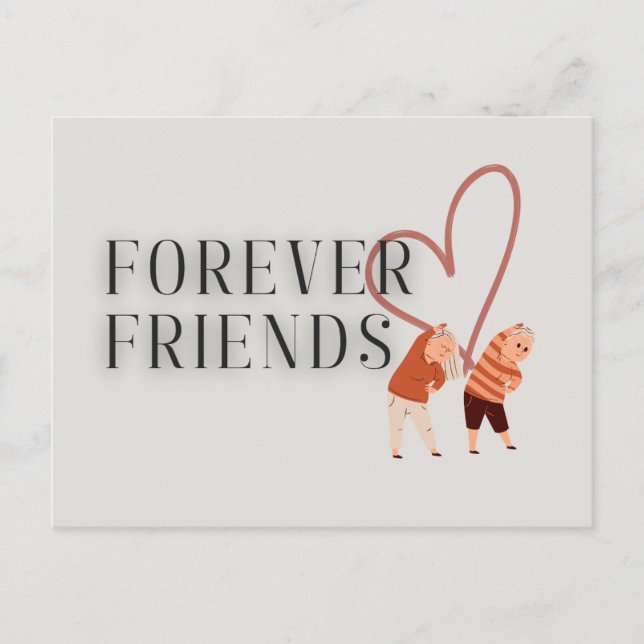 Forever Friends: exercise postcard (Front)