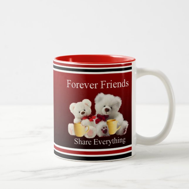 Forever Friends Mugg Two-Tone Coffee Mug (Right)
