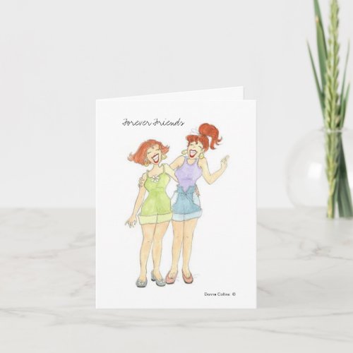 Forever Friends Note Blank Card