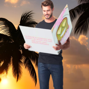 Forever Friends over Avocado Toast Jumbo Card
