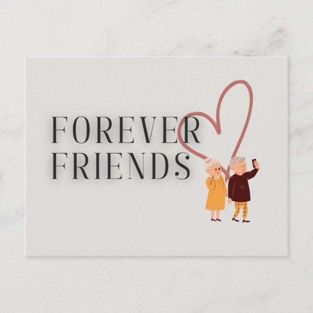 Forever Friends: Selfie Postcard (Front)