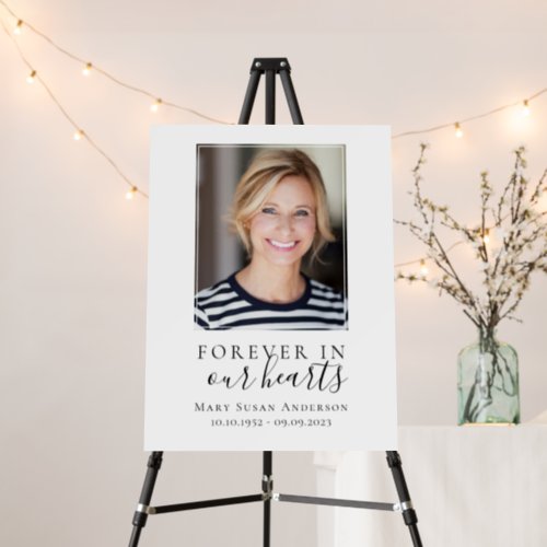 Forever  Funeral Memorial Welcome Sign