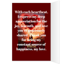 Forever Grateful for You Thank You Card