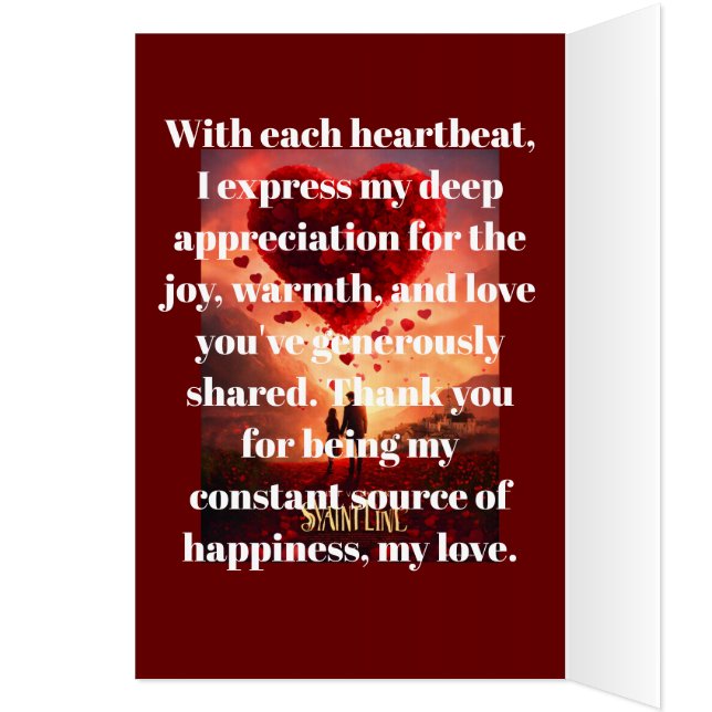 Forever Grateful for You Thank You Card (Inside (Left))