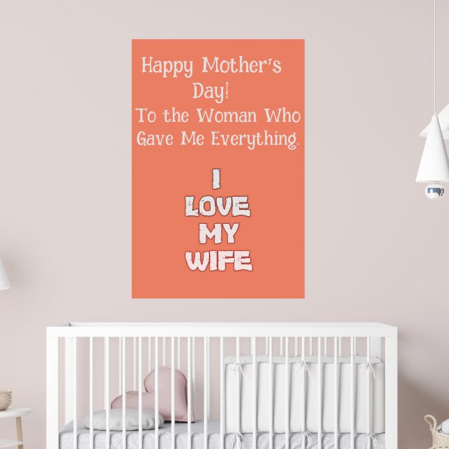 Forever Grateful: Happy Mother's Day With Love Poster (Nursery 2)