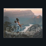 Forever Has A Nice Ring To It | Photo Engagement Announcement Postcard<br><div class="desc">Full frame photo with "Forever Has A Nice Ring To It" overlay lettering. Lettering can be customized to any color. Cute, personalized message on the back. Add your own photos and text for a beautiful, unique engagement announcement. These professionally designed cards are quickly customizable. Add your custom wording to this...</div>