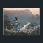 Forever Has A Nice Ring To It | Photo Engagement Announcement Postcard<br><div class="desc">Full frame photo with "Forever Has A Nice Ring To It" overlay lettering. Lettering can be customized to any color. Cute, personalized message on the back. Add your own photos and text for a beautiful, unique engagement announcement. These professionally designed cards are quickly customizable. Add your custom wording to this...</div>