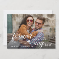 Forever Has A Nice Ring To It Typography Wedding