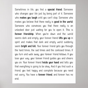 Forever has no end poster