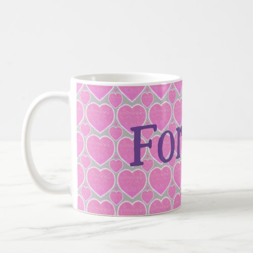 Forever hearts coffee mug
