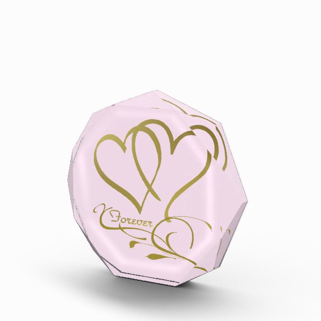 Forever Hearts Gold editable background colors Award (Right)