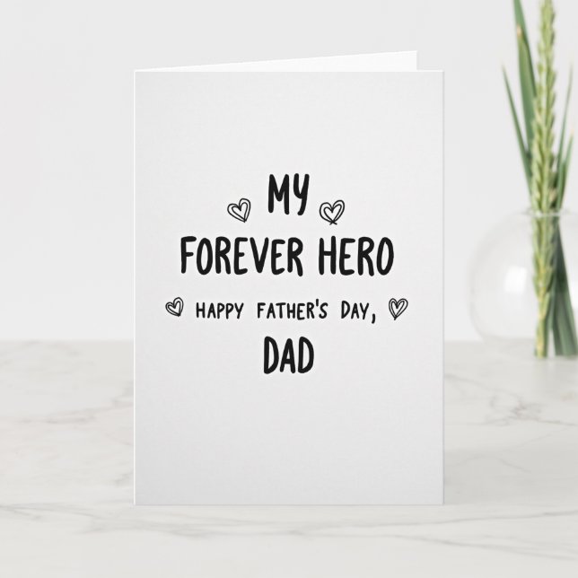 Forever Hero Fathers Day Card (Front)