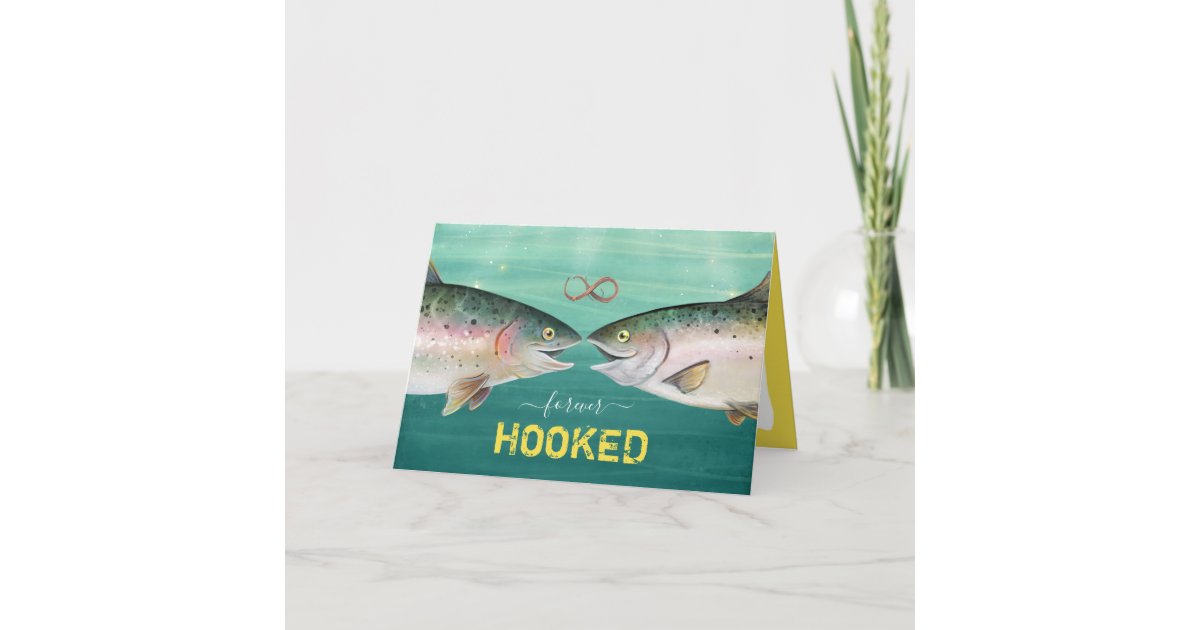 Hooked on You Fish Valentine's Day Cards
