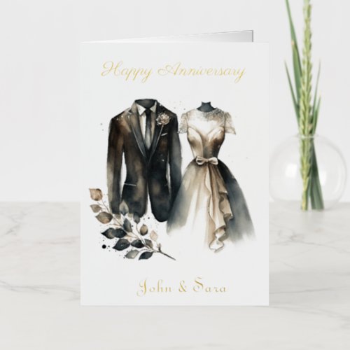 Forever I Will Anniversary Foil Greeting Card