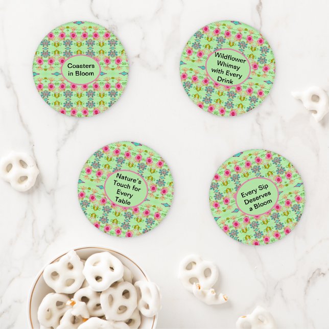 Forever in Bloom - Wedding Coaster Set (In Situ)