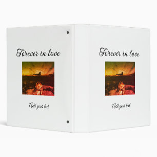 Forever in love add couple photo wedding engaged a 3 ring binder