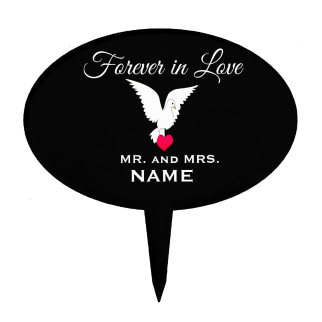 Forever in Love Cake Pick (Front)