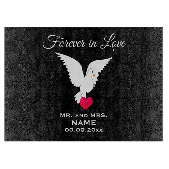 Forever in Love Cutting Board (Front)