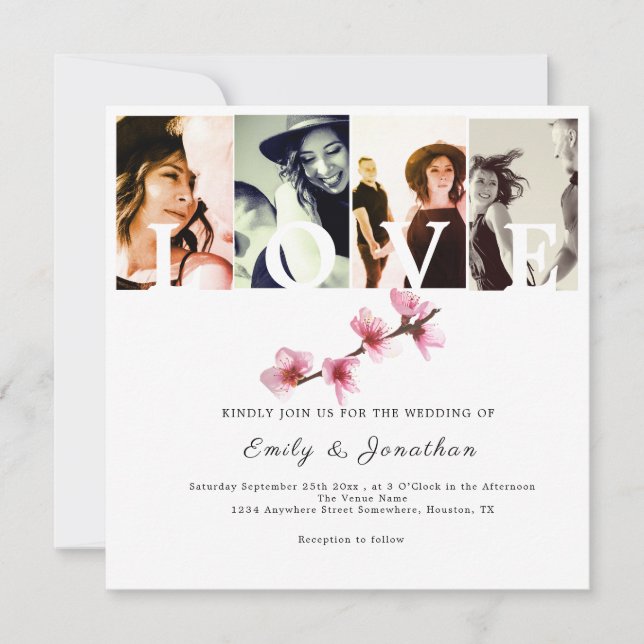 Forever in Love Invitation (Front)