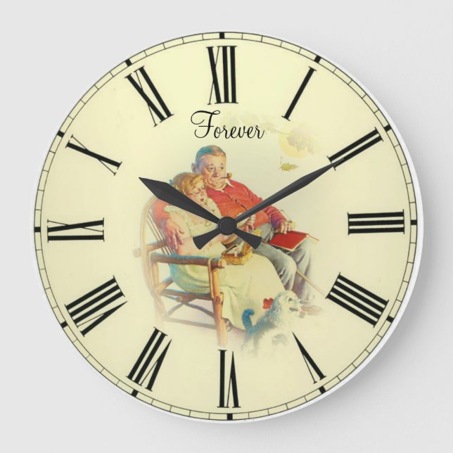 Forever in love large clock (Front)