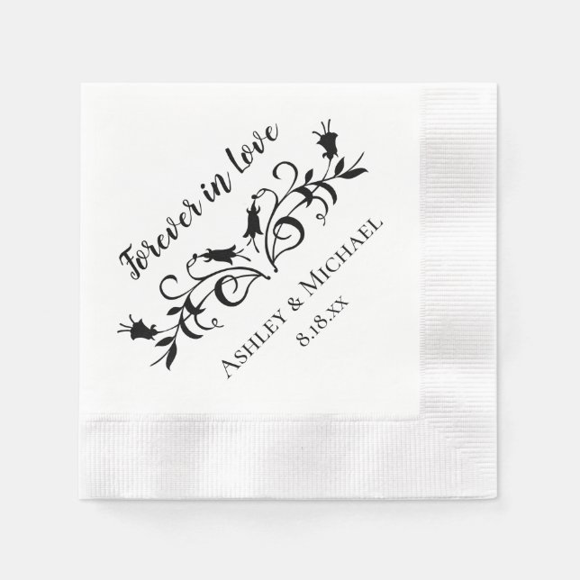 Forever in Love Napkins (Front)