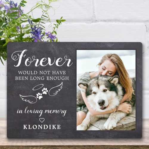 Forever In Loving Memory Custom Pet Memorial Photo Plaque
