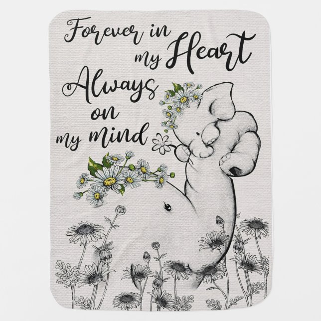 Forever In My Heart Baby Blanket (Front)