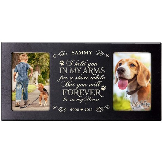 Forever In My Heart Black Memorial Picture Frame (Front)