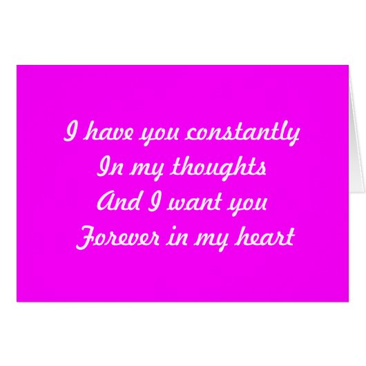 Forever in my heart cards (Front Horizontal)