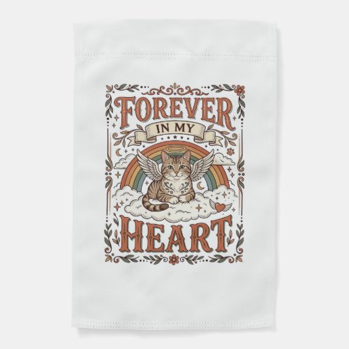 Forever In My Heart Cat Memorial Rainbow Bridge Vi Garden Flag
