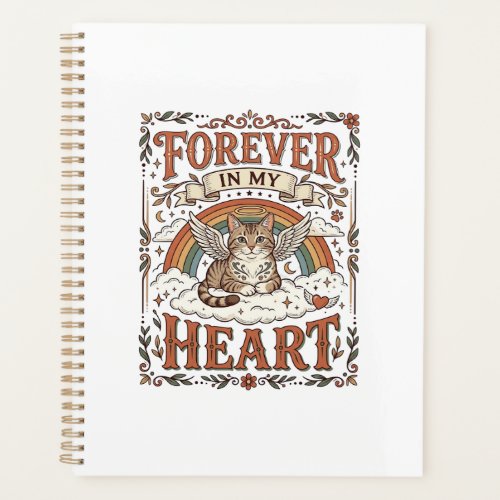 Forever In My Heart Cat Memorial Rainbow Bridge Vi Planner