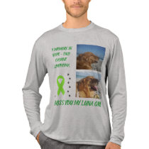 Forever In My Heart Dog Cancer Awareness Ribbon Tri-Blend Shirt