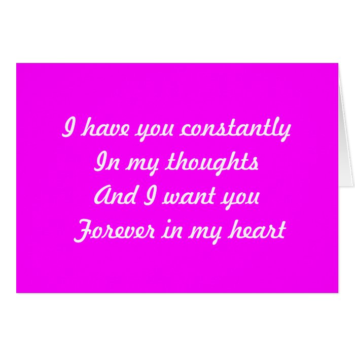 Forever in my heart greeting cards