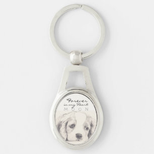Forever in my heart Pet keepsake Keychain