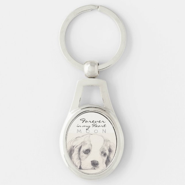 Forever in my heart Pet keepsake Keychain (Front)